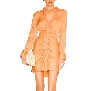 BB Dakota by Steve Madden Let's Disco Long Sleeve Mini Shirtdress